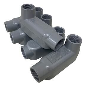 Lot of 5 New Appleton Form 85 Aluminum Conduit Body Type LB 1" Threaded